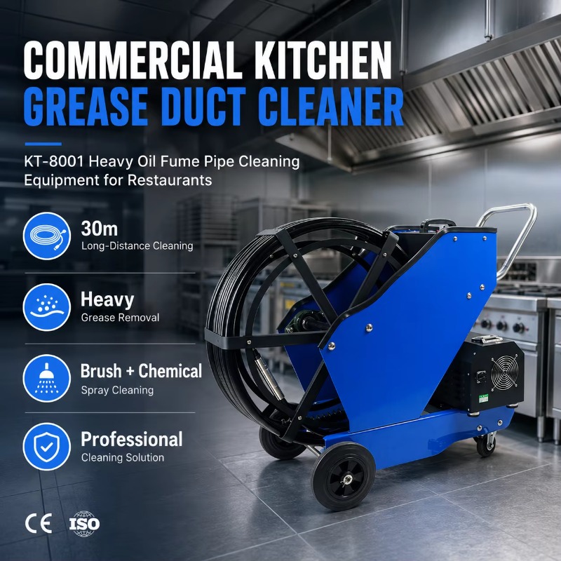 Heavy Equipment Kitchen - Commercial Kitchen Grease Duct Cleaner KT-8001