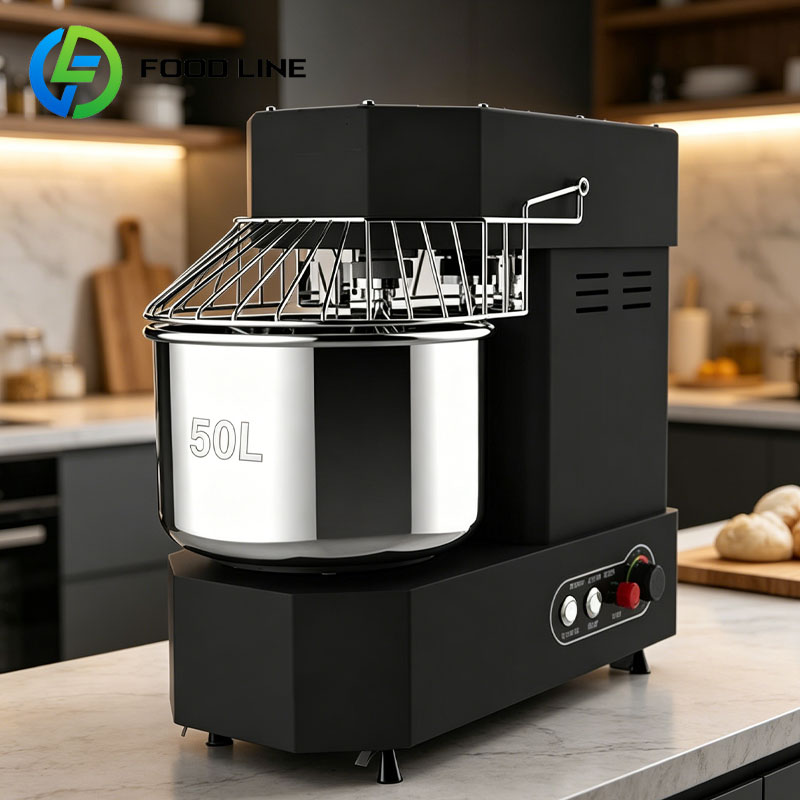 Heavy Equipment Mixer - 50L Industrial Spiral Dough Mixer Stainless