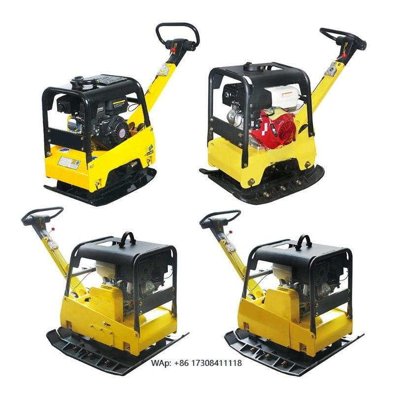 Plate Compactor Vibrator - Handheld Reversible Soil Compaction Vibrating Hydraulic
