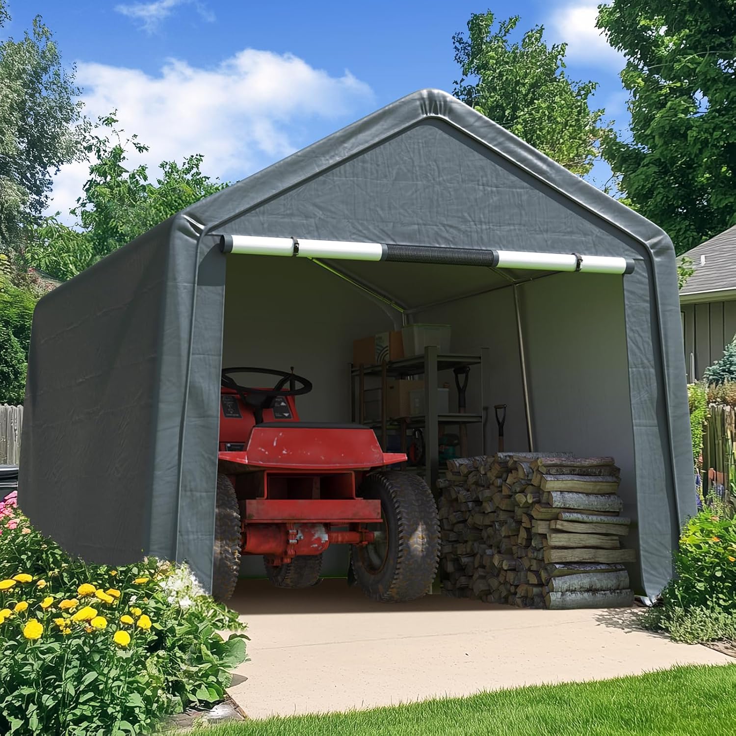 Heavy Equipment Storage Yard - Large Outdoor Storage Shed Multi Use