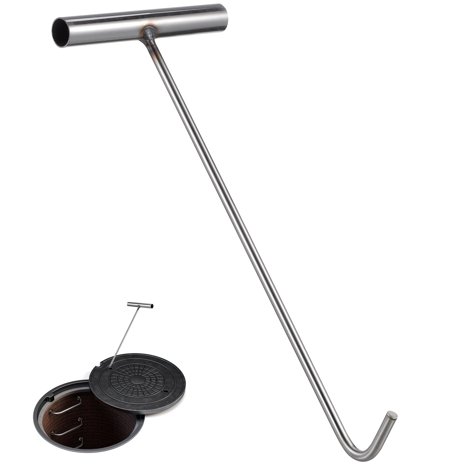 Stainless Steel Manhole Hook T - Manhole Cover Lifting 评论和价格