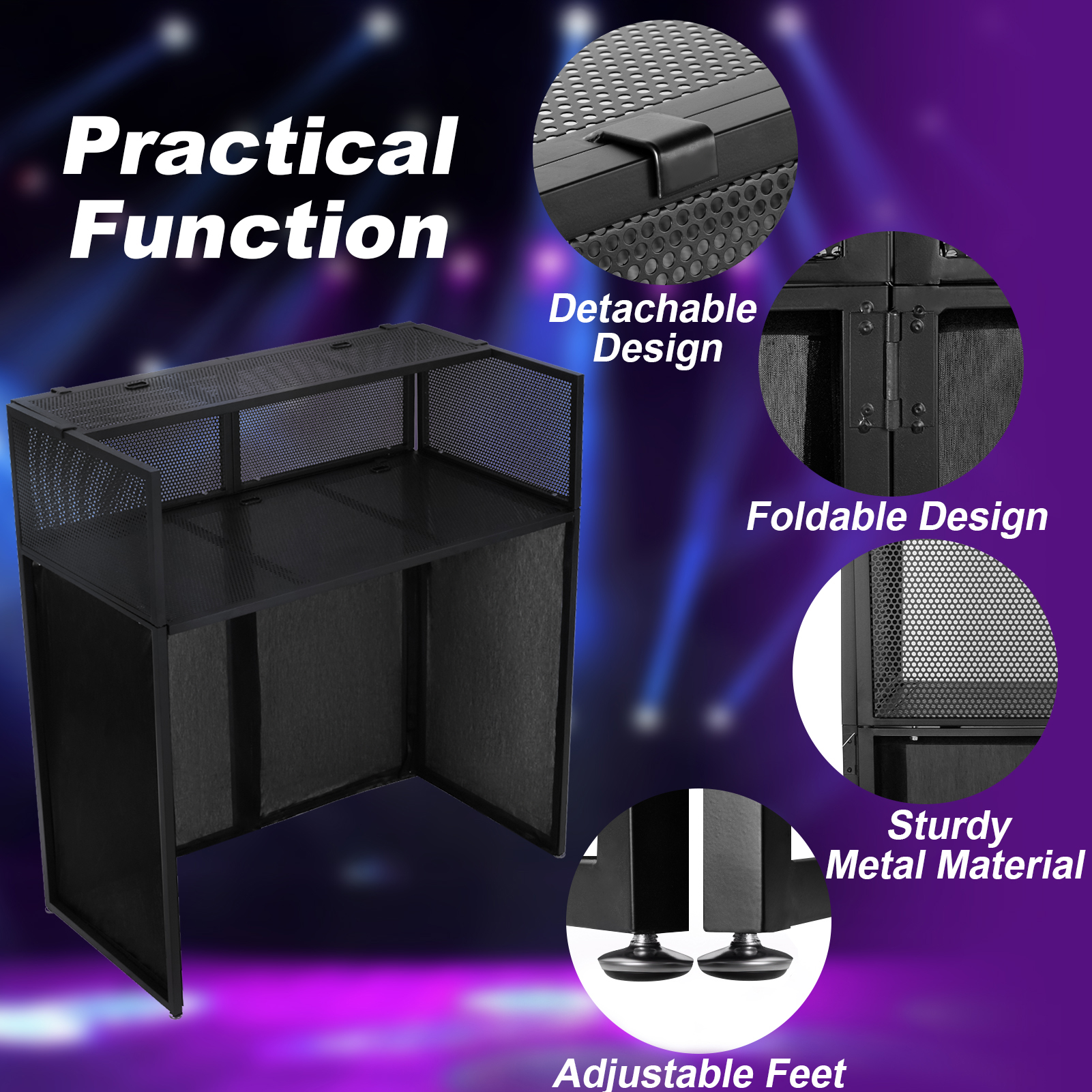 Portable DJ Table Stand Foldab - Heavy Equipment Mixer 评论和价格
