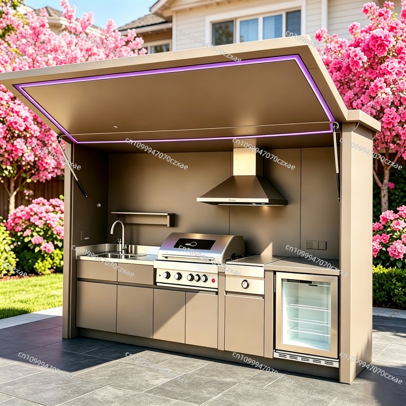 All-Weather Outdoor Kitchen Un - Heavy Equipment Kitchen 评论和价格