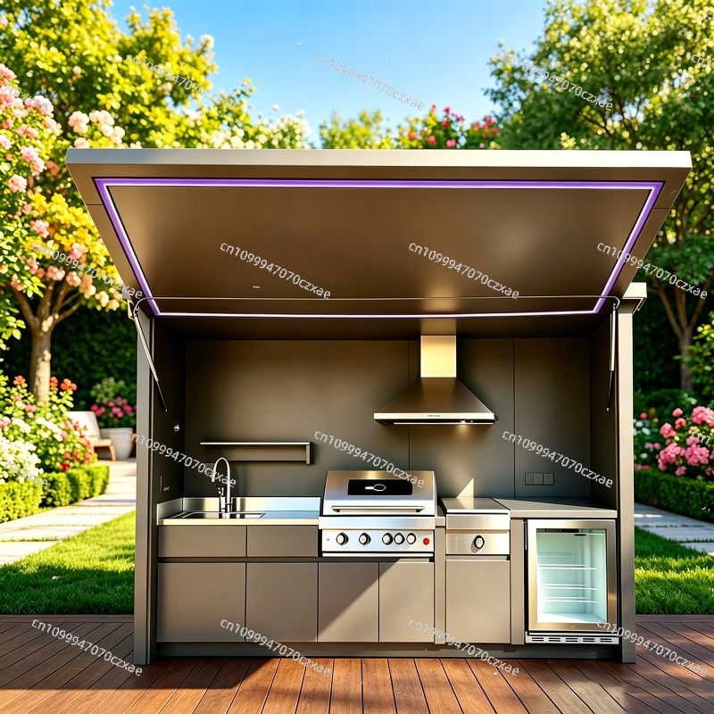 All-Weather Outdoor Kitchen Un - Heavy Equipment Kitchen 评论和价格