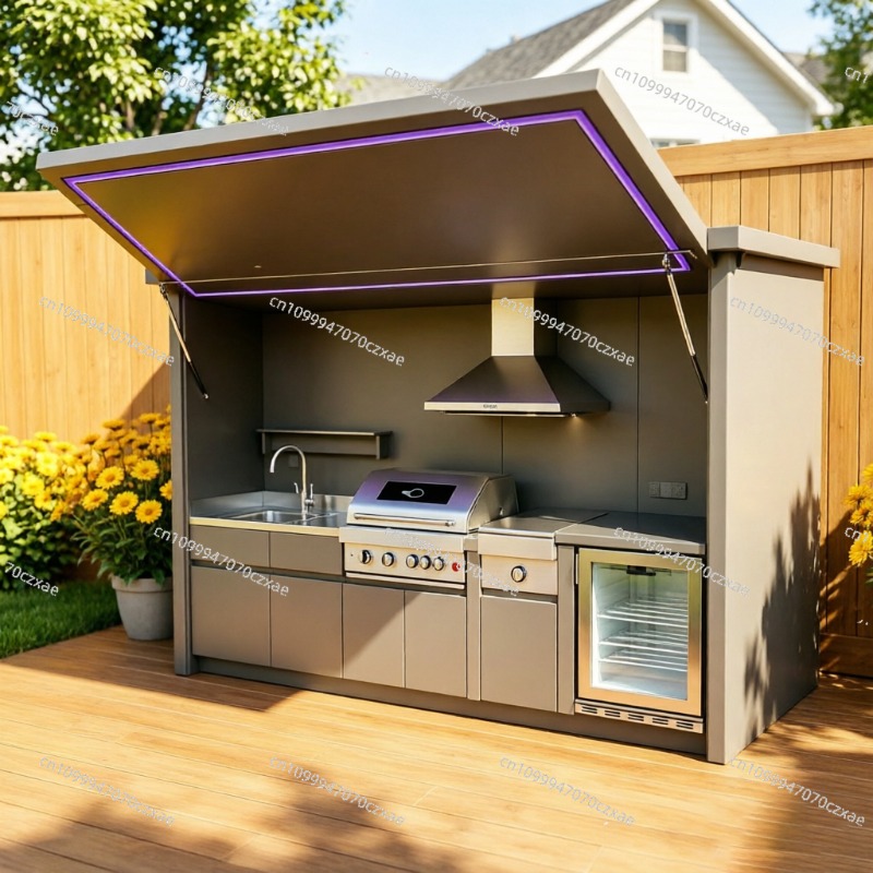 All-Weather Outdoor Kitchen Un - Heavy Equipment Kitchen 评论和价格