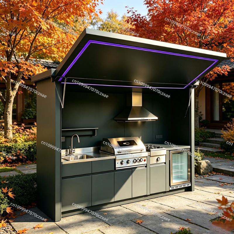 All-Weather Outdoor Kitchen Un - Heavy Equipment Kitchen 评论和价格