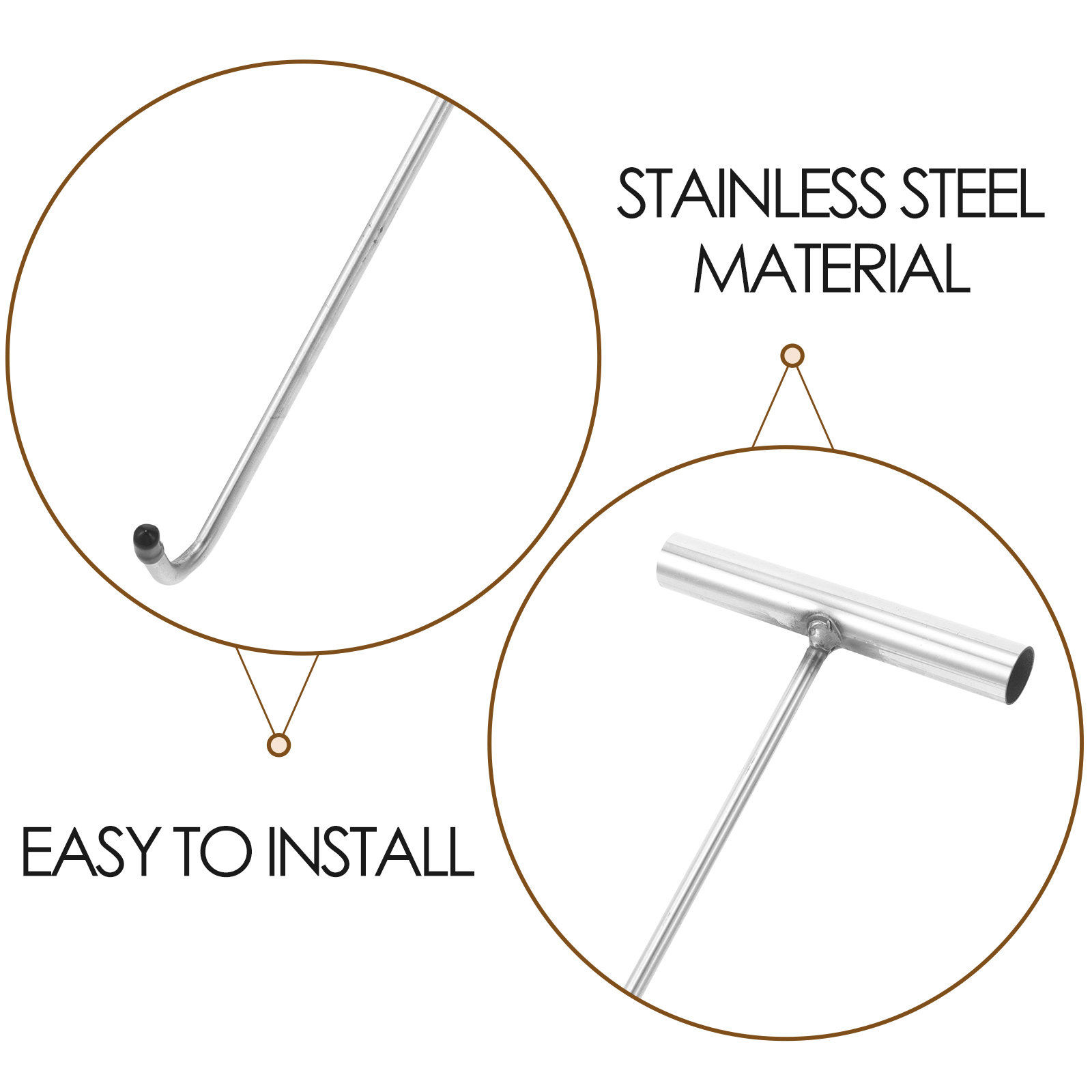 2Pcs Stainless Steel Manhole H - Manhole Cover Lifting 评论和价格