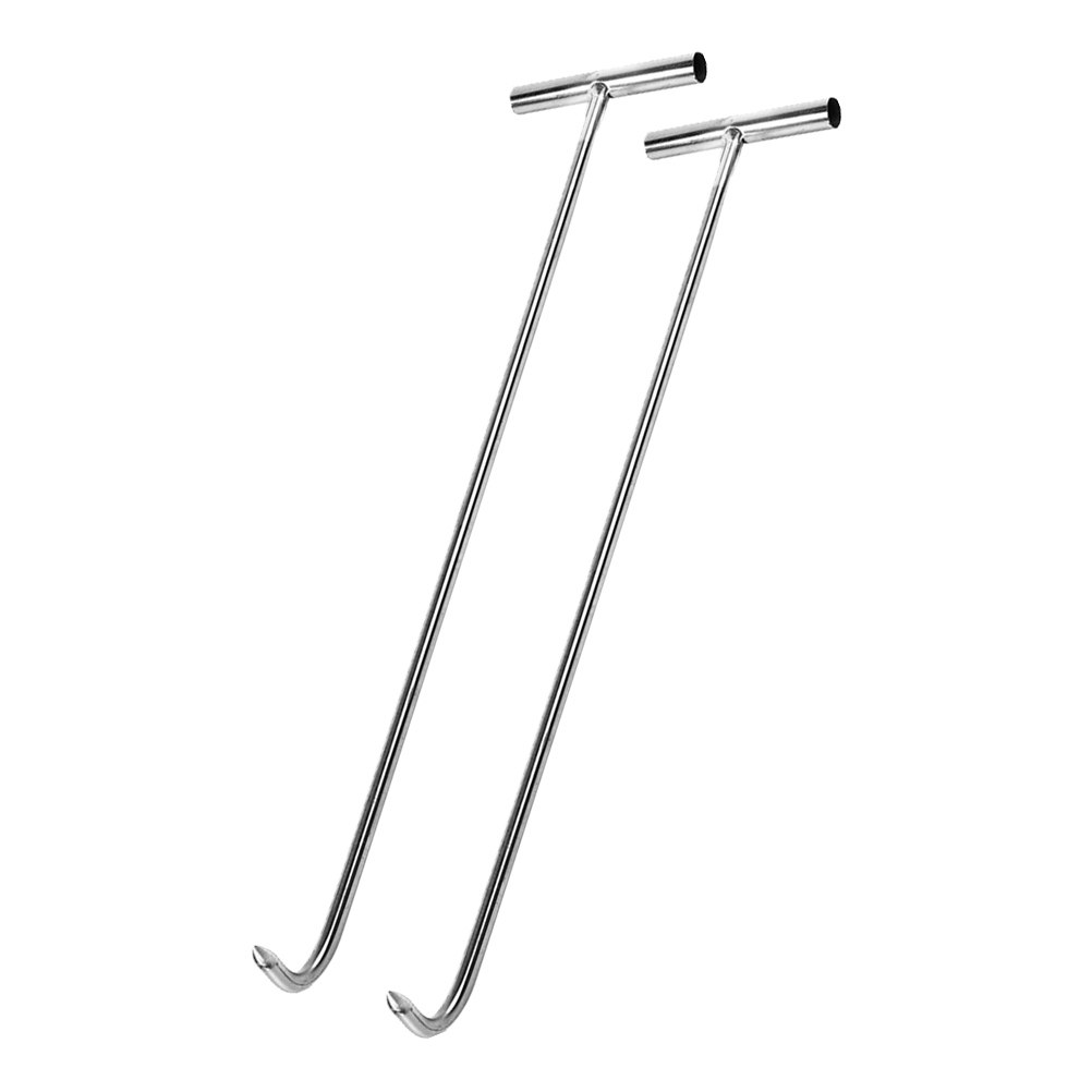 2Pcs Stainless Steel T Type Ma - Manhole Cover Lifting 评论和价格