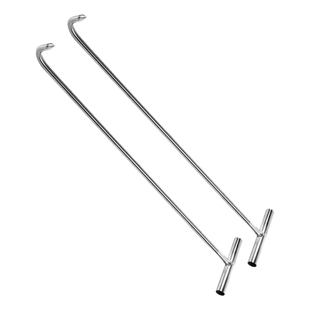 2Pcs Stainless Steel T Type Ma - Manhole Cover Lifting 评论和价格