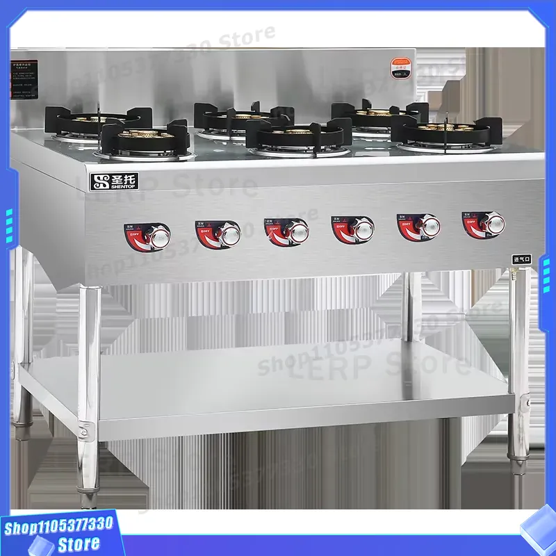 Commercial 6 Burner Gas Stove  - Heavy Equipment Kitchen 评论和价格