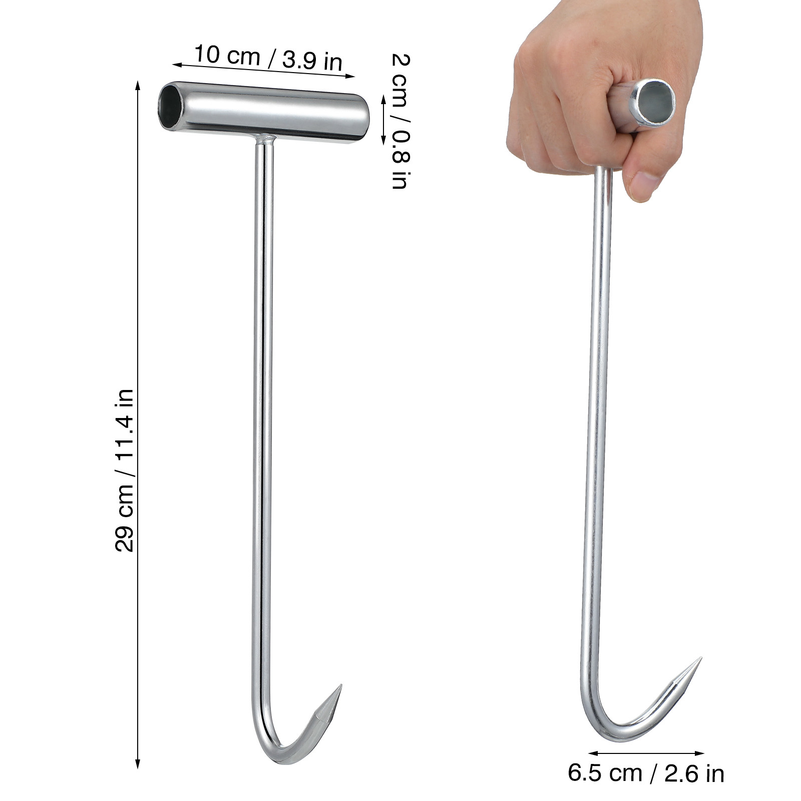 2 Pcs Manhole Cover Hooks Manh - Manhole Cover Lifting 评论和价格